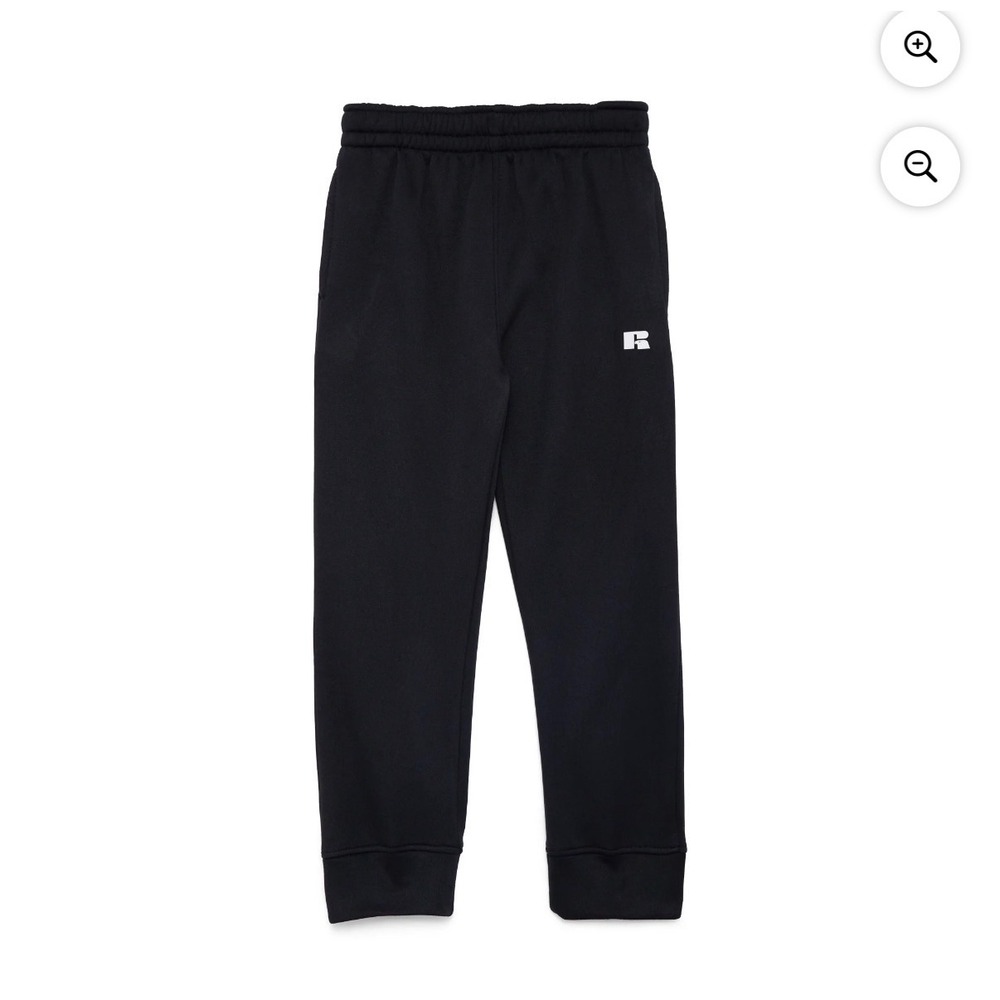 Russell Athletic Boys' Fleece Joggers – Black – Size Large (10-12) – NWT